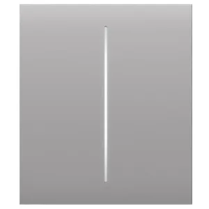 Панель вимикання світла Ajax CenterButton 2-gang for LightSwitch Jeweler Fog