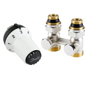 Комплект термостатичний Danfoss RAS-CK + RLV-KS 1/2, M30x1.5, прямий