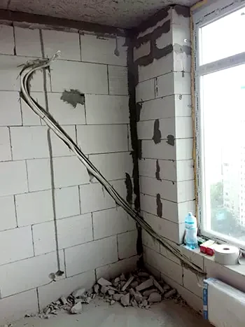 Приклад закладки траси під кондиціонер