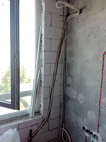 Приклад закладки траси під кондиціонер